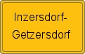 Ortsschild von Inzersdorf-Getzersdorf