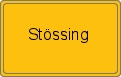 Ortsschild von Stössing