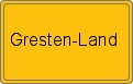 Ortsschild von Gresten-Land