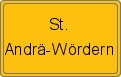 Ortsschild von St. Andrä-Wördern
