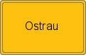 Ortsschild von Ostrau