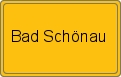 Ortsschild von Bad Schönau