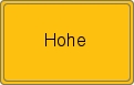 Ortsschild von Hohe