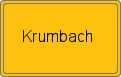 Ortsschild von Krumbach