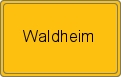 Ortsschild von Waldheim