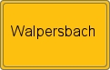 Ortsschild von Walpersbach