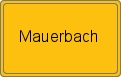 Ortsschild von Mauerbach