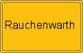 Ortsschild von Rauchenwarth