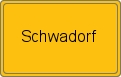 Ortsschild von Schwadorf