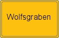 Ortsschild von Wolfsgraben