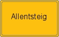 Ortsschild von Allentsteig