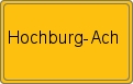 Ortsschild von Hochburg-Ach