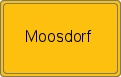 Ortsschild von Moosdorf