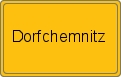 Ortsschild von Dorfchemnitz