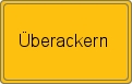 Ortsschild von Überackern