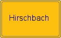 Ortsschild von Hirschbach
