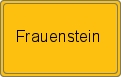 Ortsschild von Frauenstein