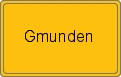 Ortsschild von Gmunden