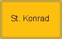 Ortsschild von St. Konrad