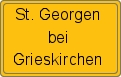 Ortsschild von St. Georgen bei Grieskirchen