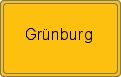 Ortsschild von Grünburg