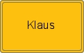 Ortsschild von Klaus