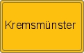 Ortsschild von Kremsmünster