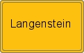 Ortsschild von Langenstein