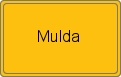 Ortsschild von Mulda