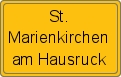 Ortsschild von St. Marienkirchen am Hausruck