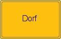 Ortsschild von Dorf