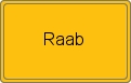 Ortsschild von Raab