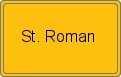 Ortsschild von St. Roman