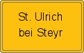Ortsschild von St. Ulrich bei Steyr