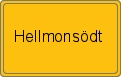 Ortsschild von Hellmonsödt