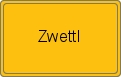 Ortsschild von Zwettl