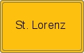Ortsschild von St. Lorenz