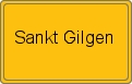 Ortsschild von Sankt Gilgen