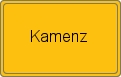 Ortsschild von Kamenz