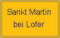 Ortsschild von Sankt Martin bei Lofer