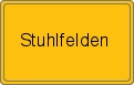 Ortsschild von Stuhlfelden