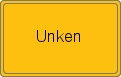 Ortsschild von Unken