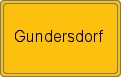 Ortsschild von Gundersdorf