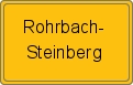 Ortsschild von Rohrbach-Steinberg