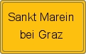 Ortsschild von Sankt Marein bei Graz