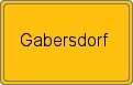 Ortsschild von Gabersdorf