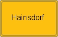 Ortsschild von Hainsdorf