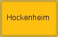 Ortsschild von Hockenheim