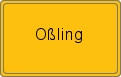 Ortsschild von Oßling