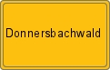 Ortsschild von Donnersbachwald